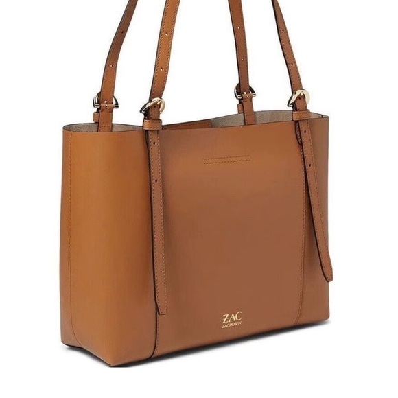 Zac Posen Handbags - Zac Posen Medium Tote Leather Tan